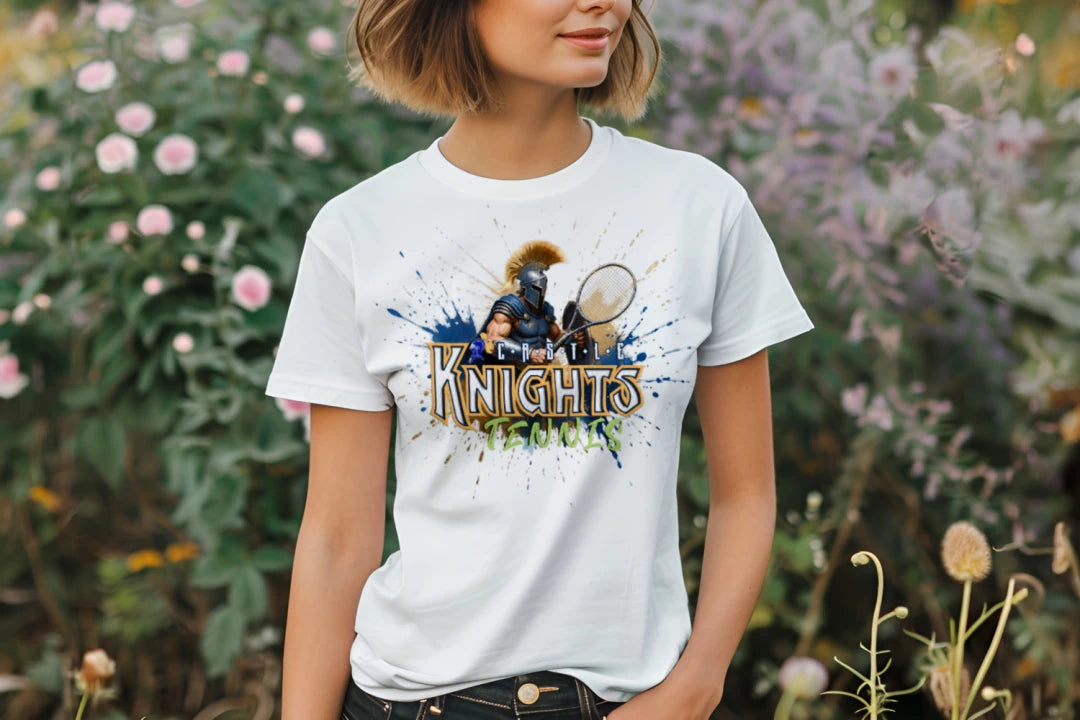Castle Knight Tennis Graphic T-shirt - new